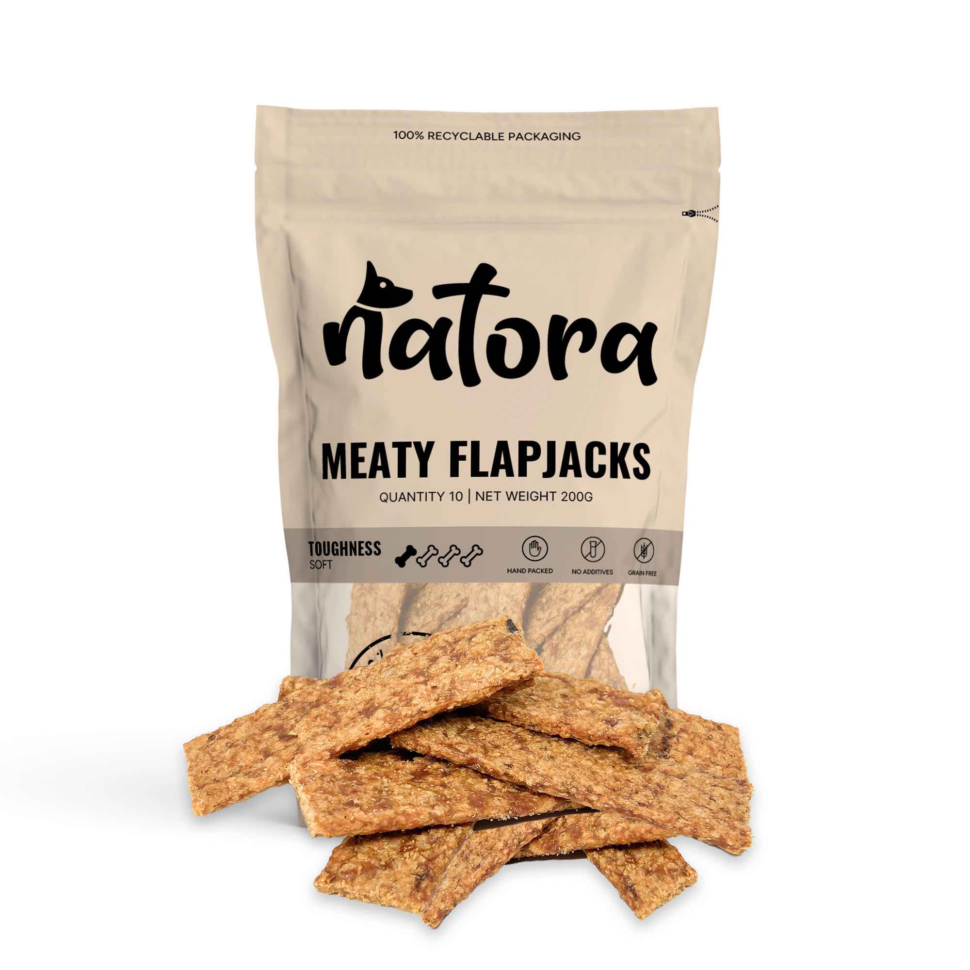 Meat flapjacks for dogs